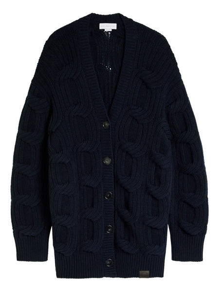  Stella Mccartney Cable-knit Button-down Cardigan - Blue 
