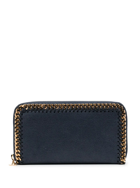  Stella Mccartney Chain-detailed Leather Wallet - Blue 