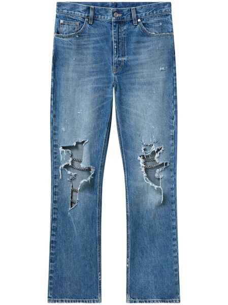  Stella Mccartney Chain-detailing Bootcut Jeans - Blue 