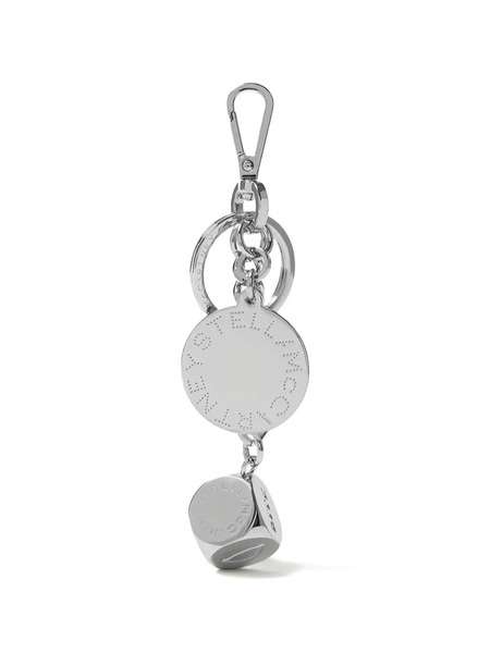  Stella Mccartney Charm Dice-detail Keyring - Silver 
