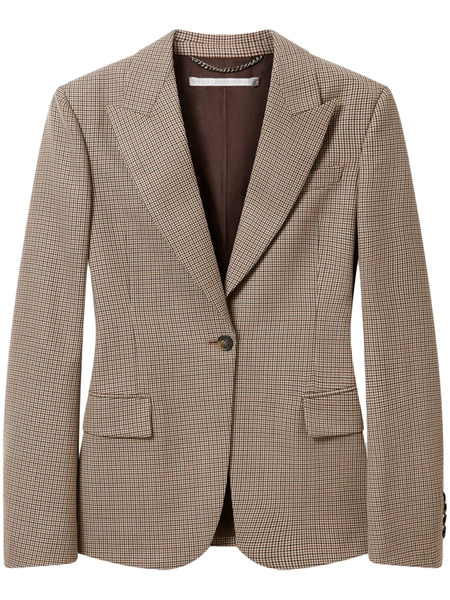  Stella Mccartney Checkered Blazer - Brown 