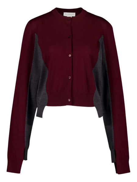  Stella Mccartney Colour-block Wool Cardigan - Red 