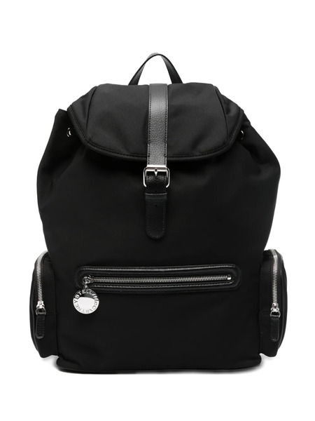  Stella Mccartney Dartmoor Drawstring Flap Backpack - Black 
