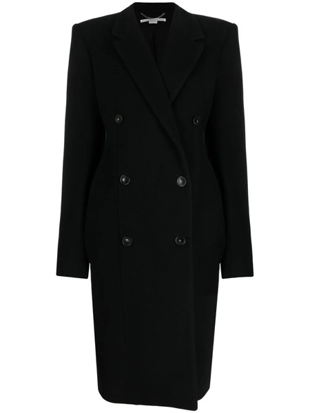  Stella Mccartney Double-breasted Wool Coat - Black 