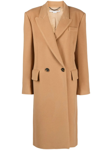  Stella Mccartney Double-breasted Wool Coat - Neutrals 