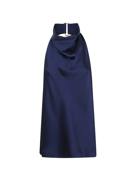  Stella Mccartney Draped Halterneck Top - Blue 