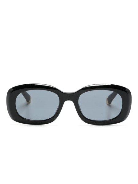  Stella Mccartney Eyewear Sc40080i Rectangle-frame Sunglasses - Black 