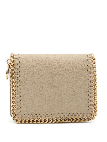  Stella Mccartney Falabella Chain Bifold Wallet - Neutrals 