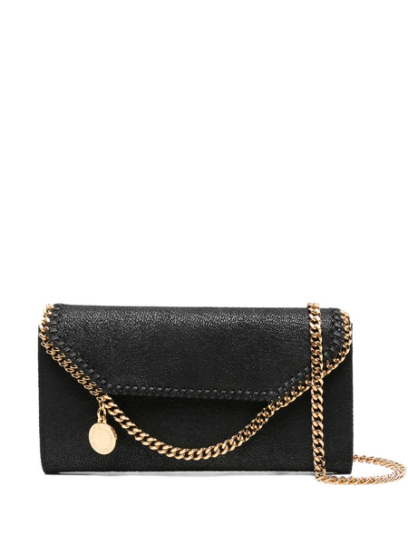  Stella Mccartney Falabella Chain-strap Wallet - Black 