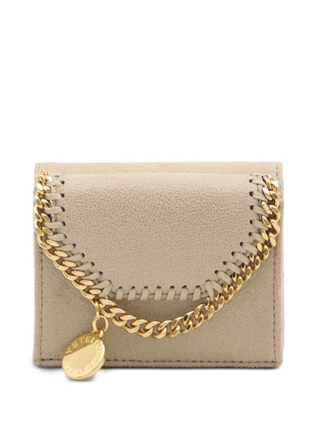  Stella Mccartney Falabella Chain Trifold Wallet - Neutrals 