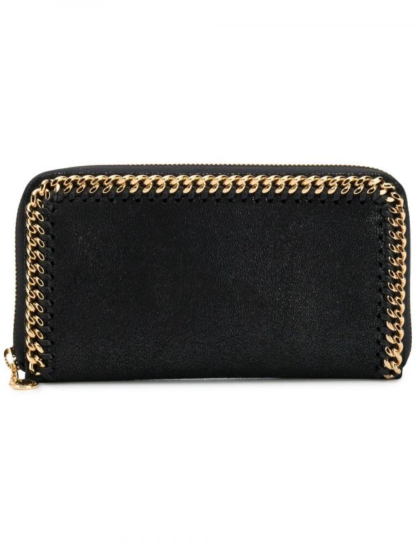  Stella Mccartney Falabella Continental Wallet - Black 