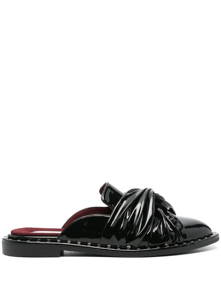  Stella Mccartney Falabella Twisted Alter-mat Mules - Black 