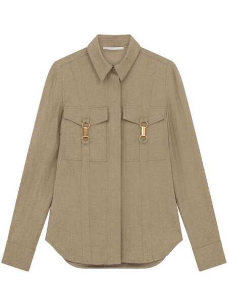  Stella Mccartney Flannel Wool Shirt - Neutrals 
