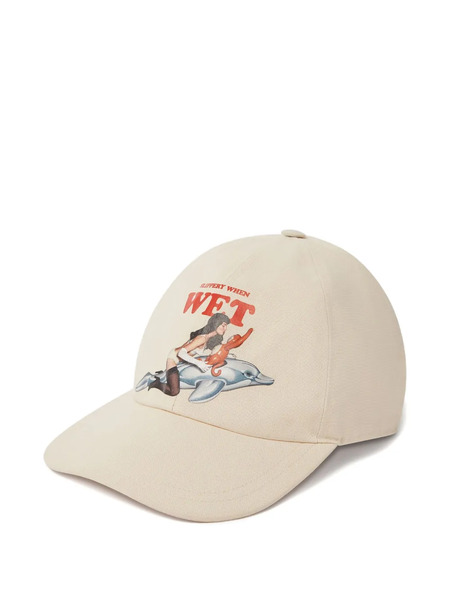  Stella Mccartney Graphic-print Buckle Cap - Neutrals 