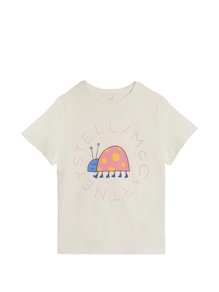  Stella Mccartney Kids Bug Graphic T-shirt - Neutrals 