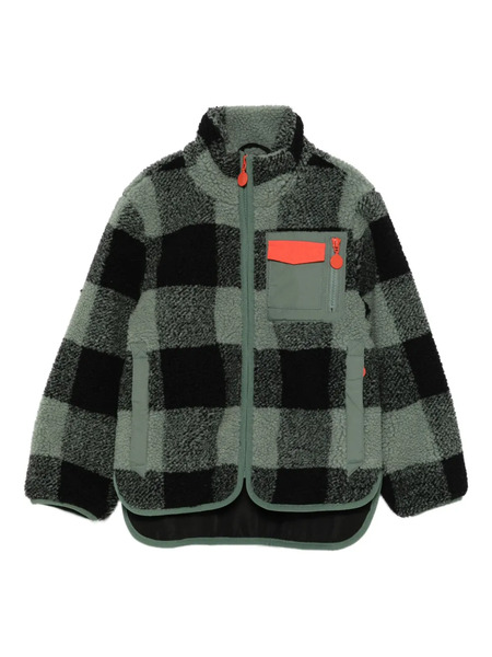  Stella Mccartney Kids Checked Fleece Jacket - Green 
