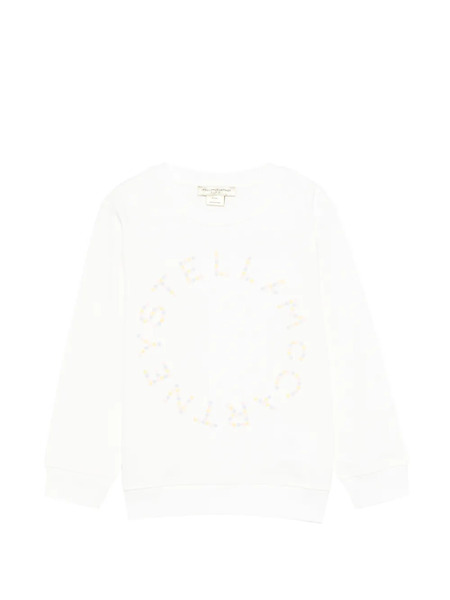  Stella Mccartney Kids Circular Logo Sweatshirt - Neutrals 