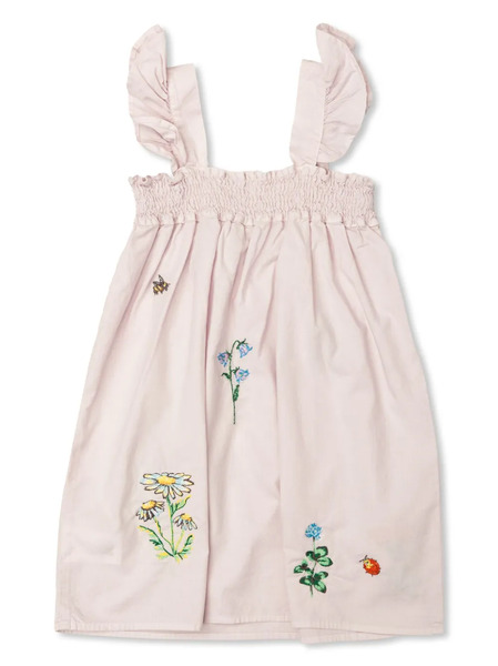  Stella Mccartney Kids Embroidered Dress - White 