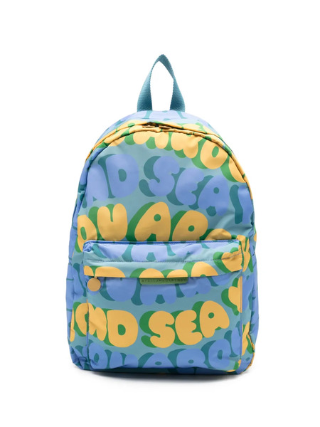  Stella Mccartney Kids Graphic Backpack - Blue 