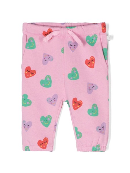  Stella Mccartney Kids Heart-print Slim-cut Leggings - Pink 