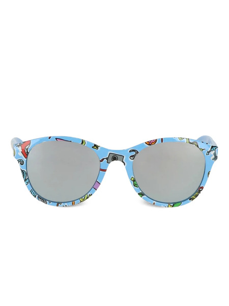  Stella Mccartney Kids Pattern Round-frame Sunglasses - Blue 