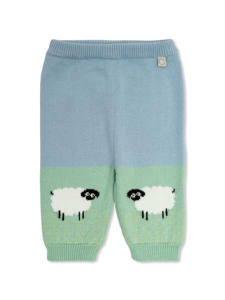  Stella Mccartney Kids Patterned Knit Trousers - Blue 
