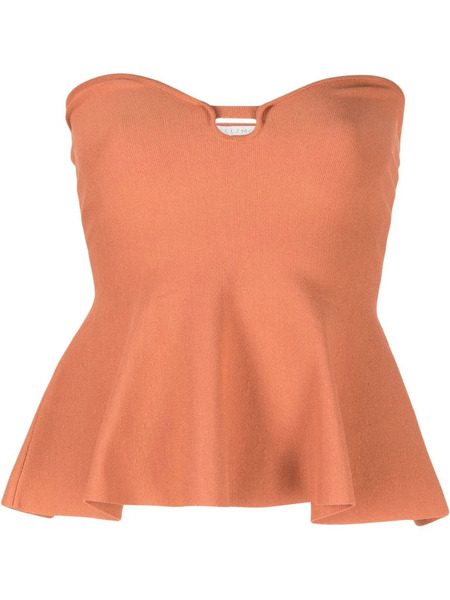  Stella Mccartney Knitted Strapless Top - Brown 