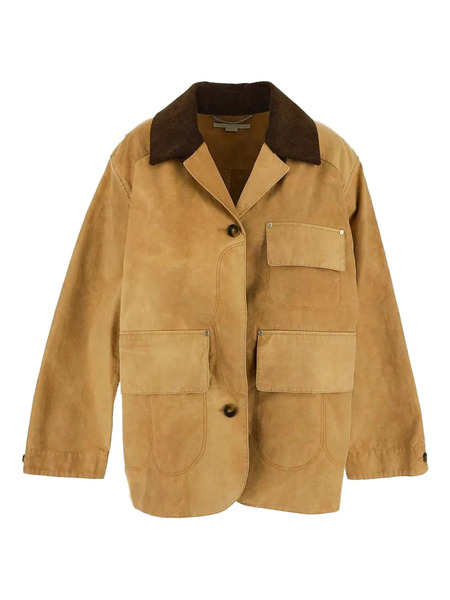  Stella Mccartney Logo-patch Jacket - Brown 