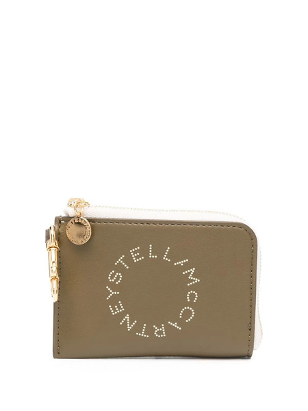  Stella Mccartney Logo-print Zip-fastening Wallet - Green 