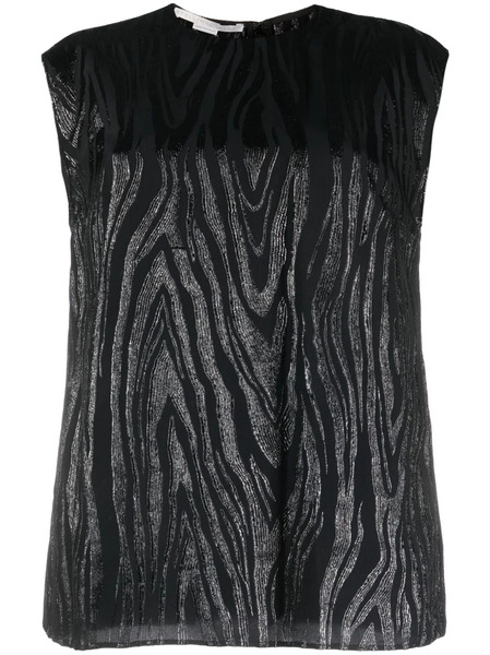  Stella Mccartney Moire-effect Tank Top - Black 