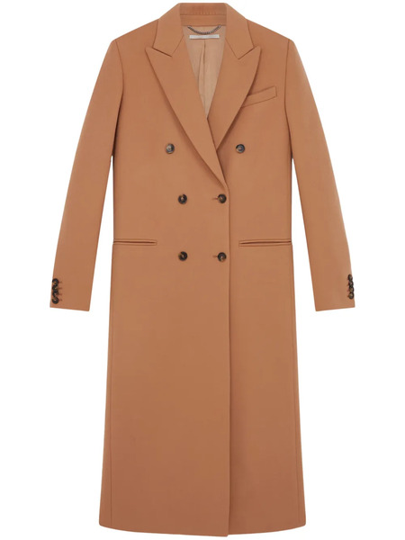  Stella Mccartney Notched-lapel Wool Coat - Brown 