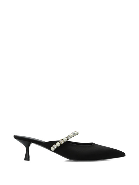  Stella Mccartney Pearl-embellished Mules - Black 