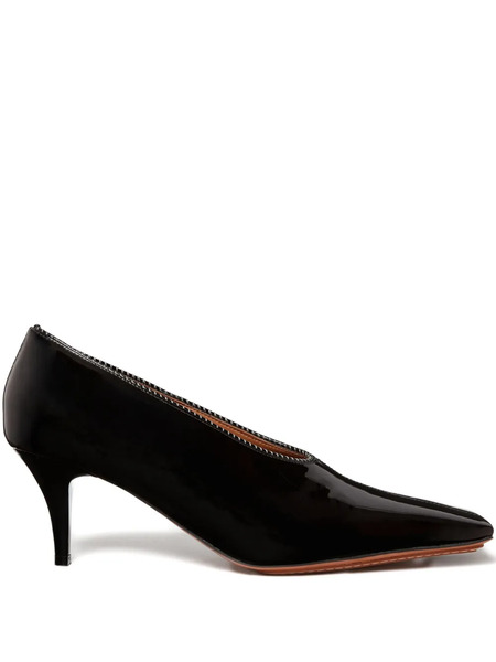  Stella Mccartney Pointed-toe Kitten-heel Pumps - Black 