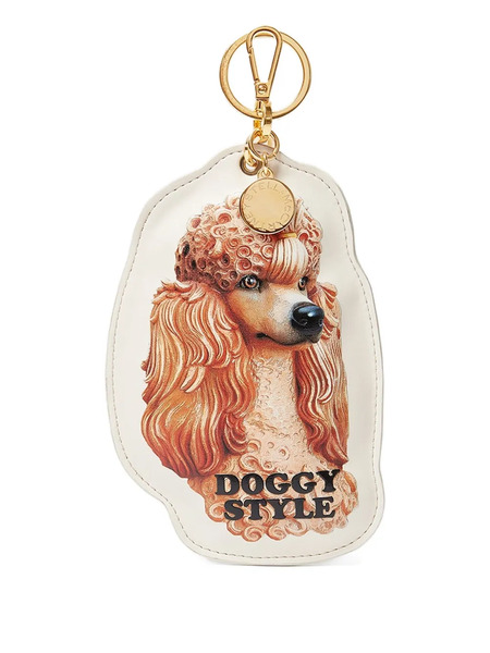  Stella Mccartney Poodle-graphic Keyring - Neutrals 