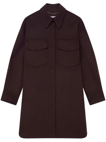  Stella Mccartney Press-stud Fastening Overshirt - Brown 