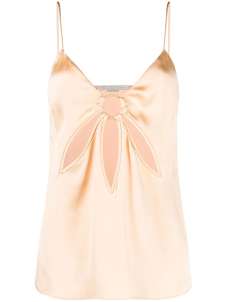  Stella Mccartney Ruched Satin Vest - Neutrals 