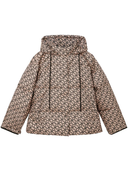  Stella Mccartney S-wave Hooded Puffer Jacket - Brown 