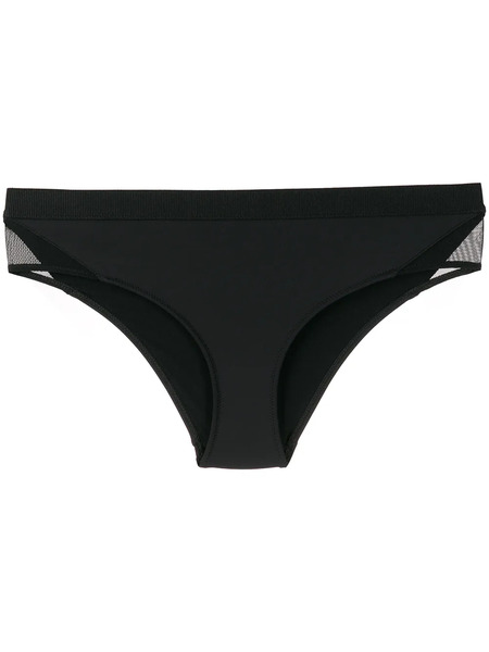  Stella Mccartney Sheer-panel Bikini Bottoms - Black 