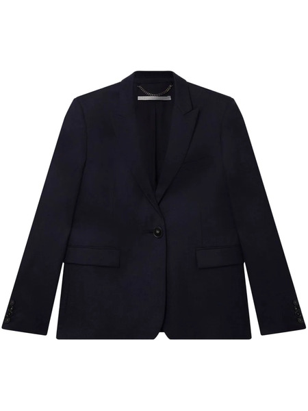  Stella Mccartney Single-breasted Flannel Blazer - Blue 