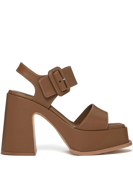 Stella Mccartney Skyla 100mm Platform Sandals - Brown 