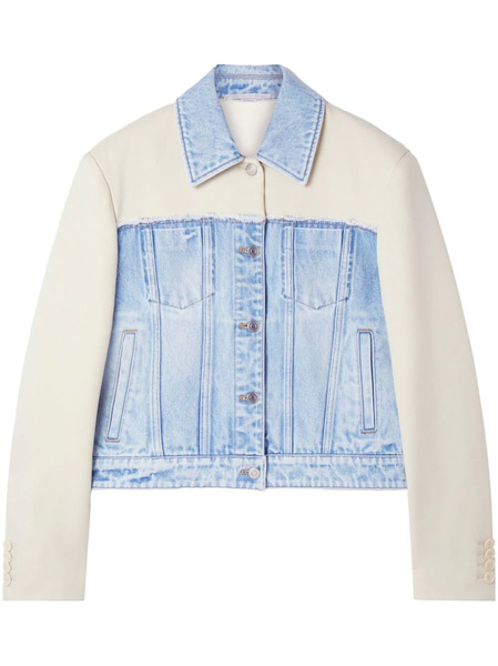  Stella Mccartney Two-tone Panelled Denim Jacket - Blue 