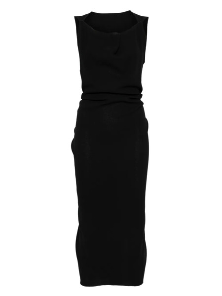  Stephan Janson Draped Midi Dress - Black 