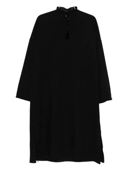  Stephan Janson High-neck Split-hem Dress - Black 