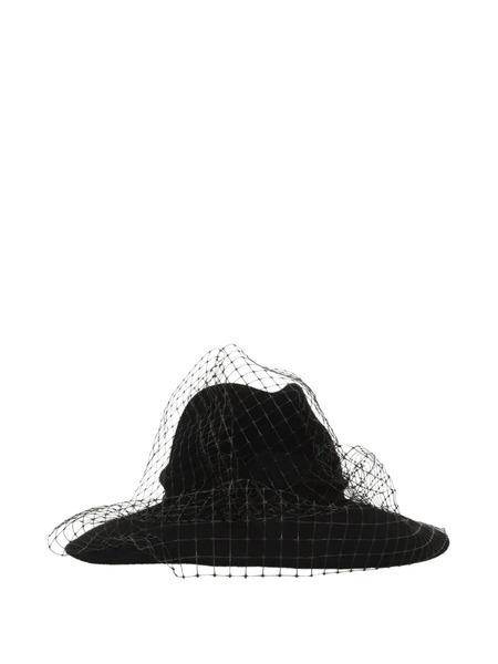  Stephen Jones Bow-detail Fedora Hat - Black 