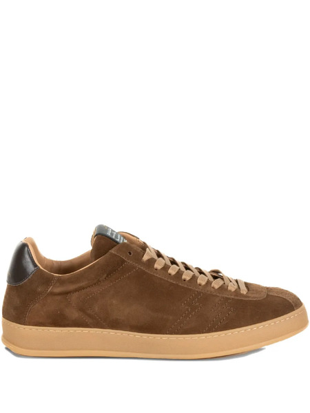  Stokton Zapper Teak Suede Sneakers - Brown 
