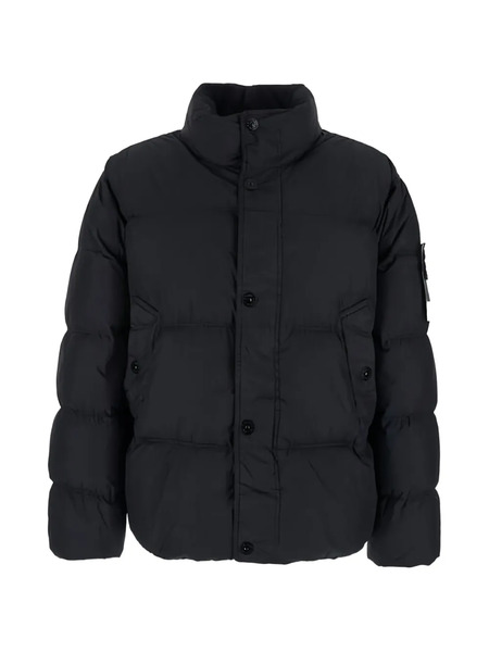  Stone Island Button Puffer Jacket - Black 