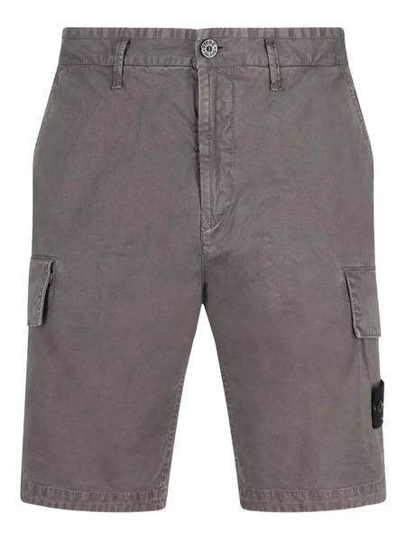  Stone Island Cargo-pocket Shorts - Grey 