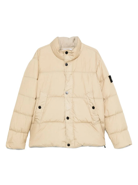  Stone Island Compass-badge Quilted Puffer Jacket - Neutrals 
