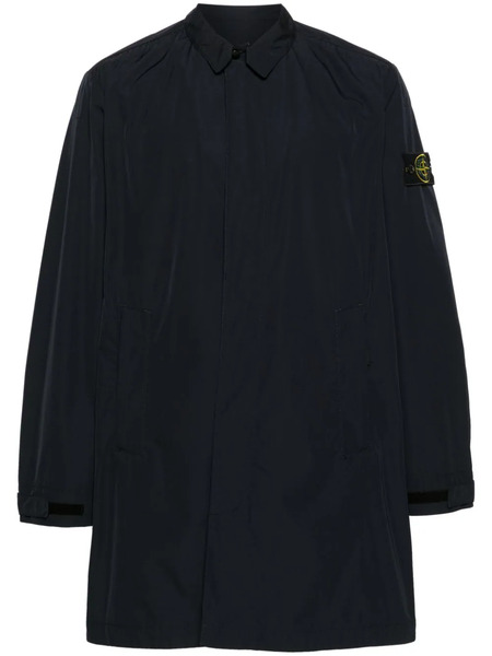  Stone Island Compass-badge Single-breasted Coat - Blue 