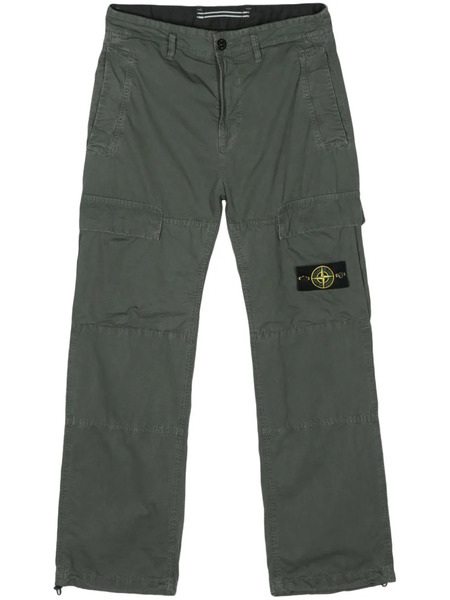  Stone Island Compass-badge Straight Trousers - Green 